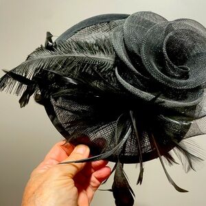 Elegant Black Fascinator Hat
